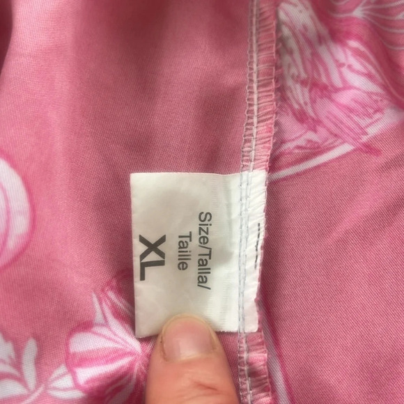 J. Ver Men’s Pink Flamingo Swim Trunks Shorts Tropical Floral XL Elastic Waist - Picture 7 of 12